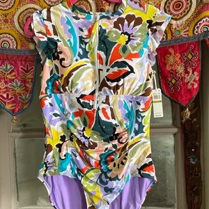 Anne Cole one piece swim suit, brand new with tags Size 16